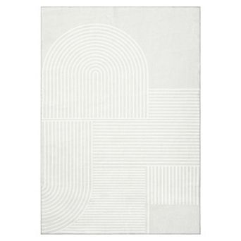 Garvee Modern Geometric Area Rug Indoor Abstract Contemporary Throw Carpet