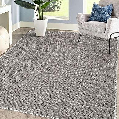 Garvee Solid Modern Area Rug Machine Washable Chenille Carpet Mat for Home Decor