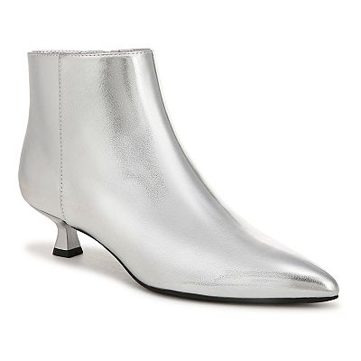 LifeStride Maya Women s Kitten Heeled Ankle Boots Size 8 Silver