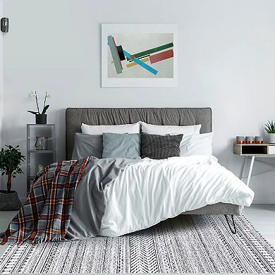 Garvee Machine Washable Boho Area Rug Geometric Throw Carpet