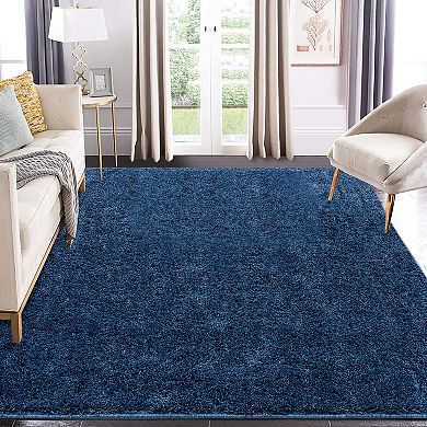 Glowsol Solid Modern Plush Area Rug Indoor Contemporary Throw Carpet