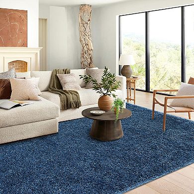 Glowsol Solid Modern Plush Area Rug Indoor Contemporary Throw Carpet