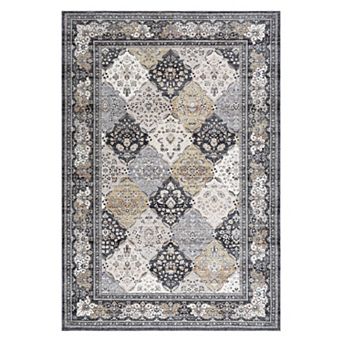 Garvee Vintage Floral Area Rug Traditional Soft Low Pile Throw Carpet for Home Decor