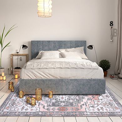 Garvee Washable Boho Area Rug Indoor Vintage Floral Throw Carpet