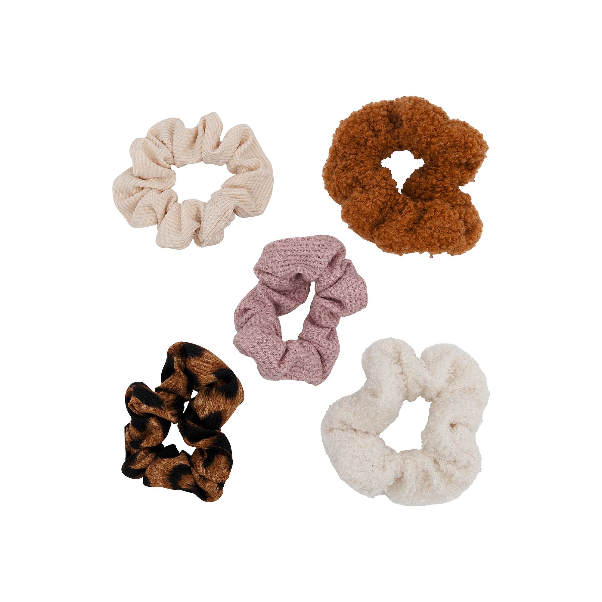 Girls Limited Too 5-Pack Twister Hair Ties, Animal Print