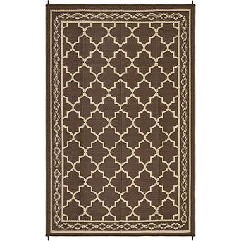 Garvee Outdoor Area Rugs Moroccan Foldable Rugs for RV Trip Picnic Camping