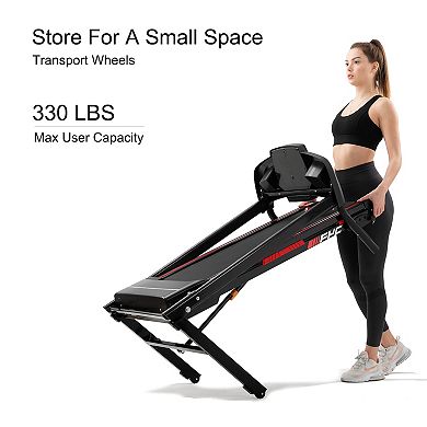 Folding Treadmills For Home - 3.5hp Portable Foldable With Incline, Electric Treadmill