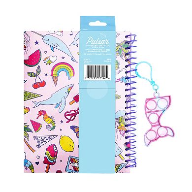 Pulsar Journal with Bubble Pop Keychain