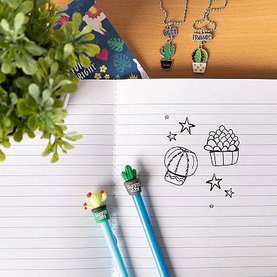 Pulsar BFF Journal Set with Llama and Strawberry Necklaces