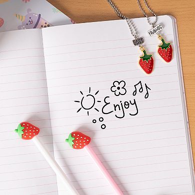 Pulsar BFF Journal Set with Llama and Strawberry Necklaces