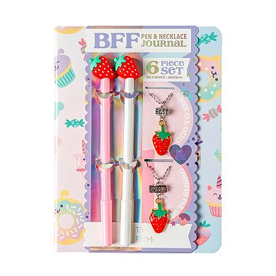 Pulsar BFF Journal Set with Llama and Strawberry Necklaces