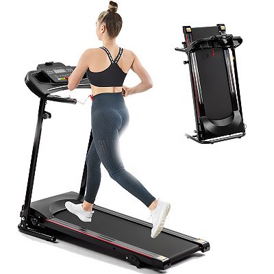 Folding Treadmill With Incline 2.5hp 12km h Electric Treadmill For Home Foldable