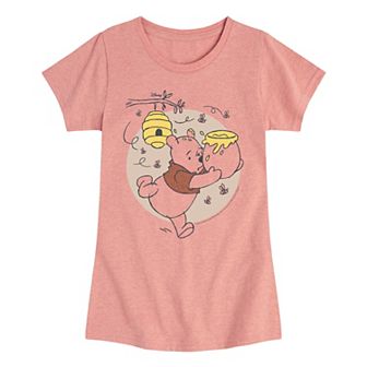 Disney's Winnie The Pooh Girls 7-16 Running Graphic Tee