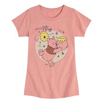 Disney's Winnie The Pooh Girls 7-16 Running Graphic Tee