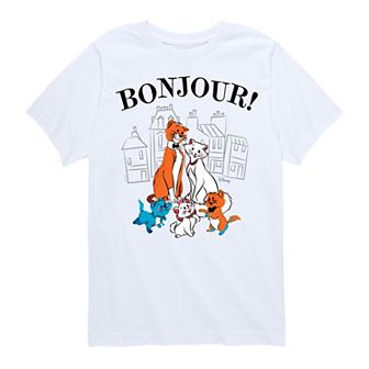 Disney's The Aristocats Girls 7-16 Bonjour Graphic Tee