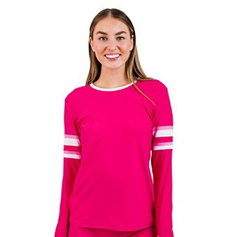 Women's Striped Color Block Rash Guard