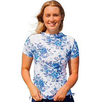 Women's Mock Neck Adele Swim Top