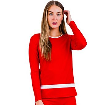 Women's Long Sleeve Color Block Rash Guard