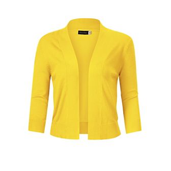 Women’s 3/4 Sleeve Cropped Cardigan Sweaters Open Front Knit Short Bolero Shrugs