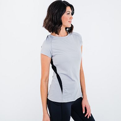 Women's Pro Cap Sleeve Performance Top With Mesh Panels