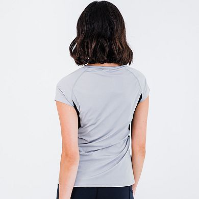 Women's Pro Cap Sleeve Performance Top With Mesh Panels