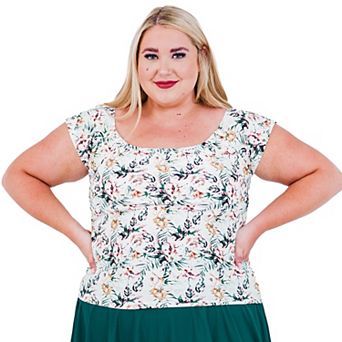 Women's Zoey Cap Sleeve Swim Top