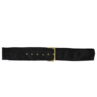 56" Black And Silver Santa Claus Men's Christmas Belt Costume Accessory