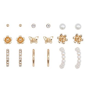 Girls Limited Too 9-Pair Earring Set