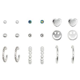 Girls Limited Too 9-Pair Earring Set