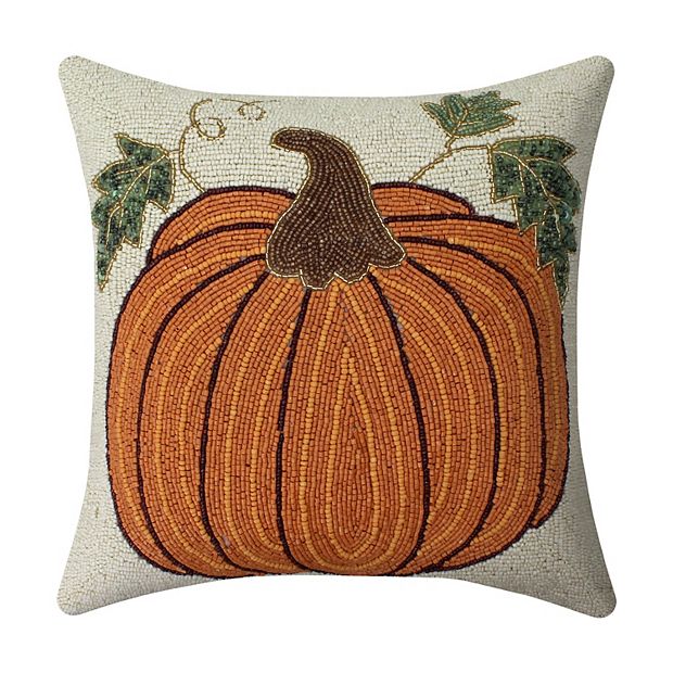 Envogue harvest pumpkin beaded popular pillows