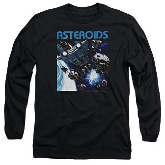 Atari 2600 Asteroids Long Sleeve Adult T-shirt