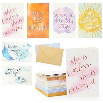 Positive Affirmations Cards With Envelopes (4 X 6 in 36 Pack)
