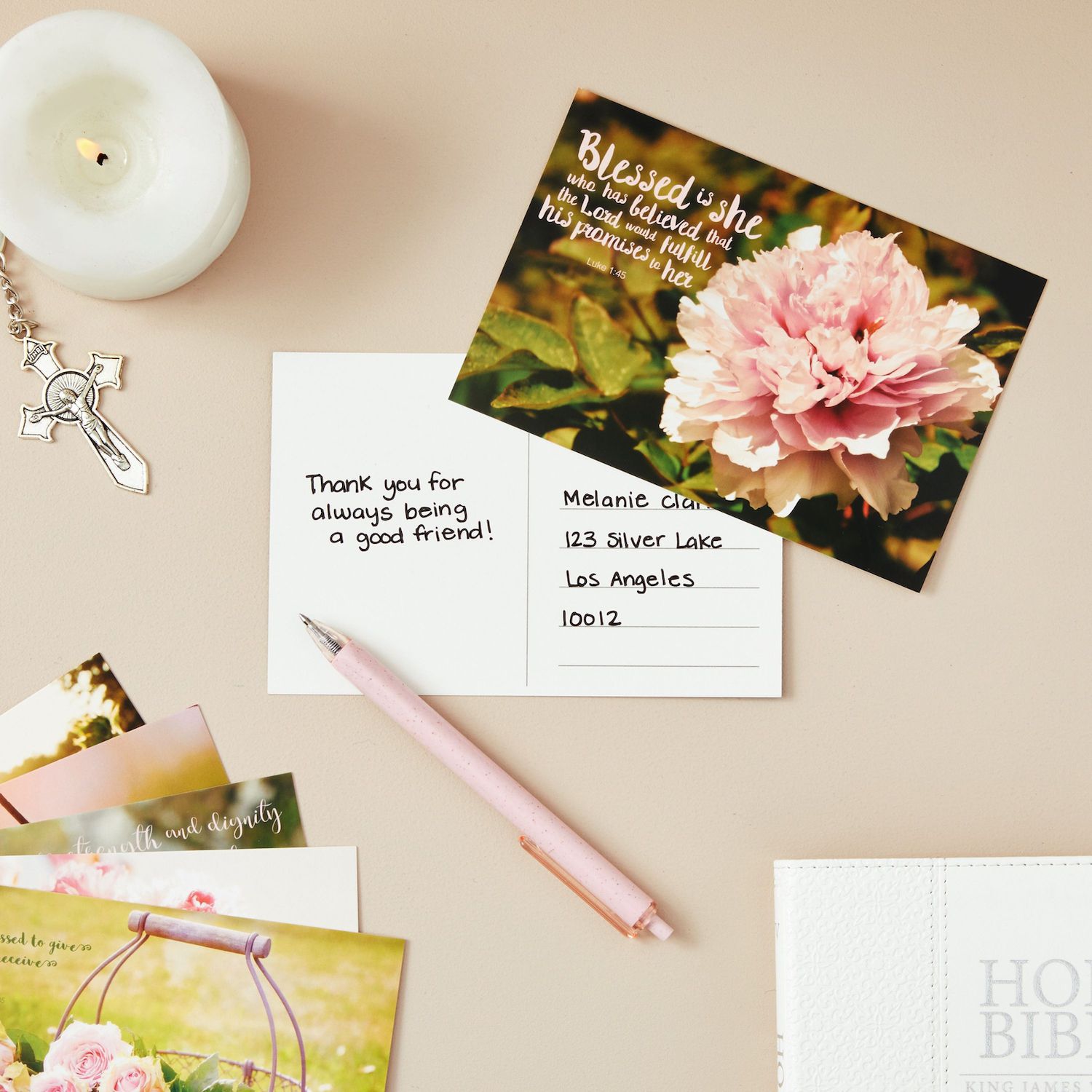 thumbnail image 2 of 40 Pack Blank 4x6 Bible Verse Postcards – Inspirational Scripture Quotes 2 of 5