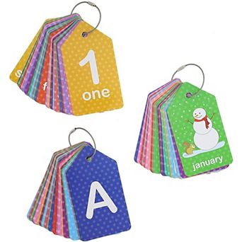3-pack First Words (alphabet & Numbers) Flash Cards For Infants And Preschoolers