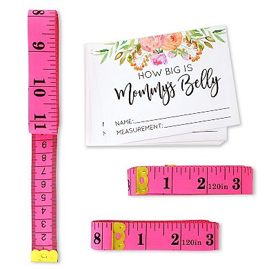How Big Is Mommys Belly Game, 24 Cards, 3 Measuring Tapes, 1 Sign, 28 Piece Set