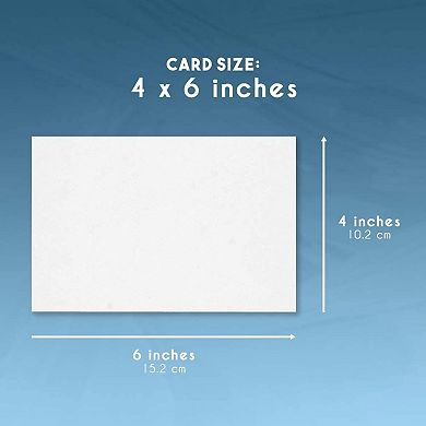200-pack Cardstock Paper 4x6 In, 110lb Thick Heavyweight Blank Index Cards