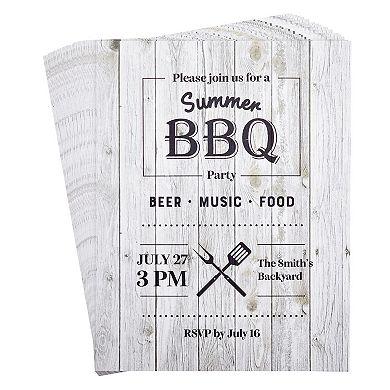 96 Sheets Wood Grain Stationery For Writing Letters, Invitations, 8.5x11 In