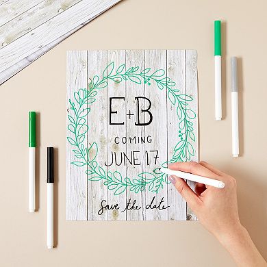 96 Sheets Wood Grain Stationery For Writing Letters, Invitations, 8.5x11 In