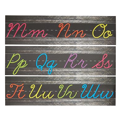 9x Bulletin Board Borders Number & Cursive Alphabet Letter Wall Strap for Class