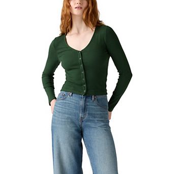 Women's Levi's® Muse Long Sleeve Button-Front Tee
