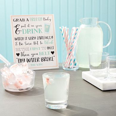 My Water Broke Baby Shower Game With 60 Mini Plastic Babies, 3 Ice Cube Trays