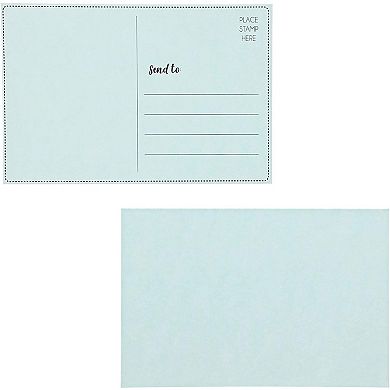48pcs 6 Assorted Colors Mailable Postcards 6"x 4" For Mailing Invitation Holiday