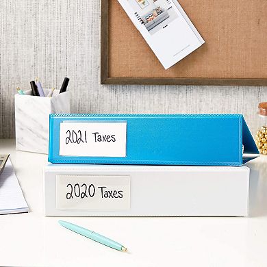 30 Pack Self Adhesive Pockets With Blank Card Labels, 2.1 X 4 In