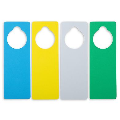Eva Foam Door Hangers For Diy Crafts, 8 Colors (3.25 X 9.5 Inches, 24 Pack)