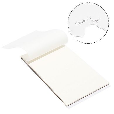 Pack Of 2 Water Soluble Dissolving Paper Notepad, 25-sheet/pad, 2.75" X 4.25
