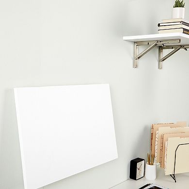 2x Folding Shelf L Brackets with Locking Hinge, Wall Mounted, 14 x 6.5"