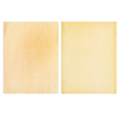 48 Sheets Aged Paper, Old Fashion Vintage Design, 8.5 X 11 Inches