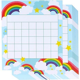 60 pc Colorful Rainbow Desk Incentive Chart For Classroom, 5.25 X 6"