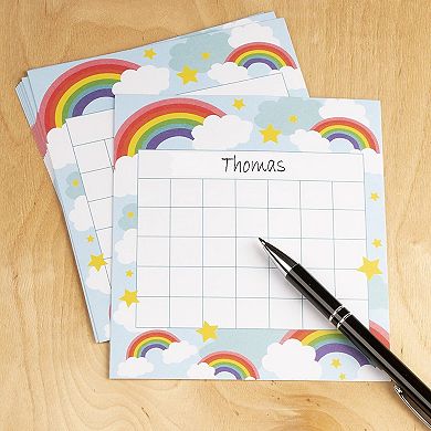 60pc Colorful Rainbow Desk Incentive Chart For Classroom, 5.25 X 6"