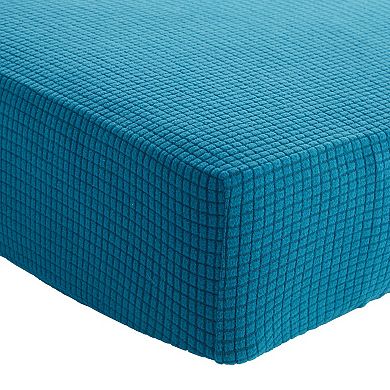 2 Pack Stretch Couch Cushion Slipcovers, Reversible Protectors, Small, Teal